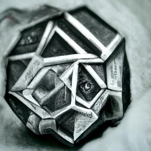 Hyperdetailed Charcoal Drawing of a Hexagon