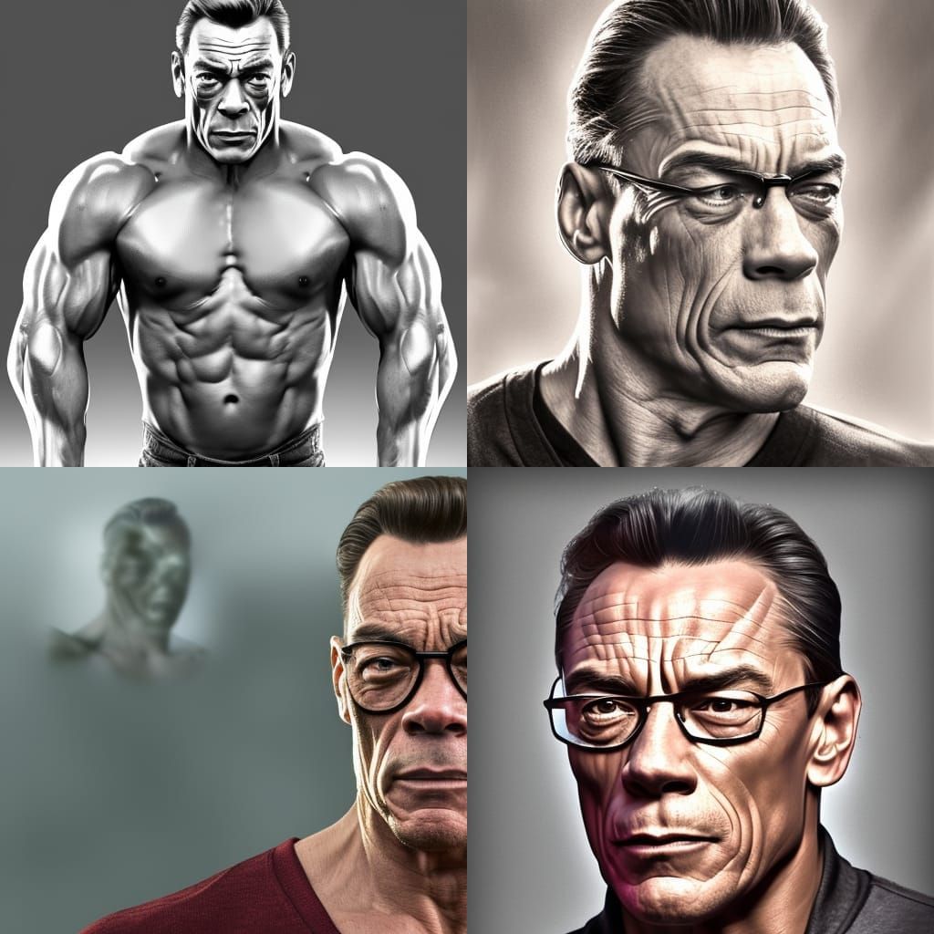 Man in Park: 3D Digital Art Portrait