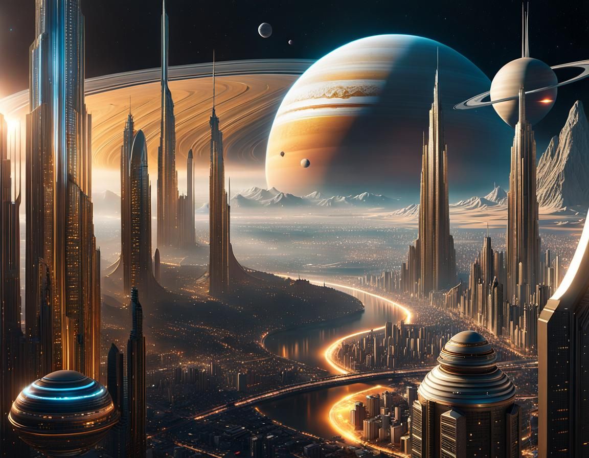 The Celestial Megalopolis on Titan