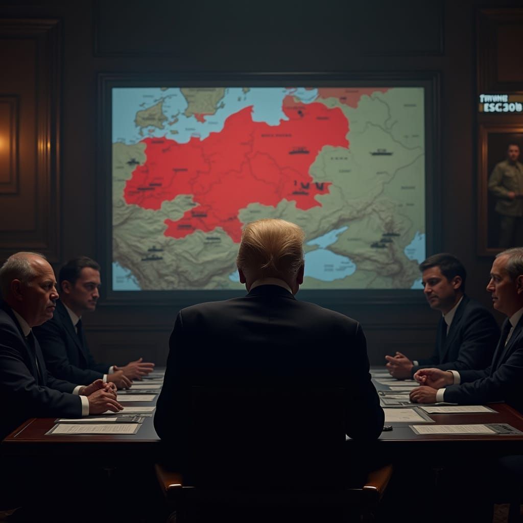War Room Strategy: Ukraine Map in Cinematic Lighting