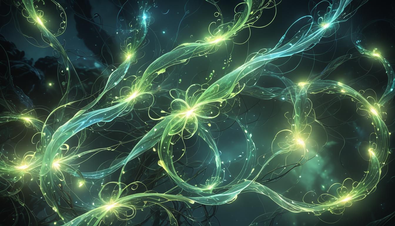 Bioluminescent Entity Concept Art in Electric Blues