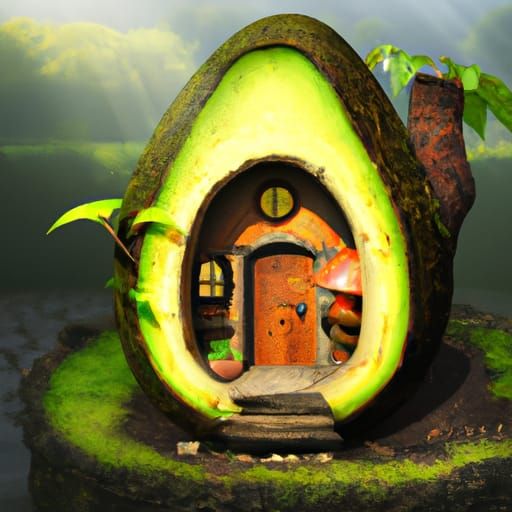 Gnome Home in an Avocado Arena