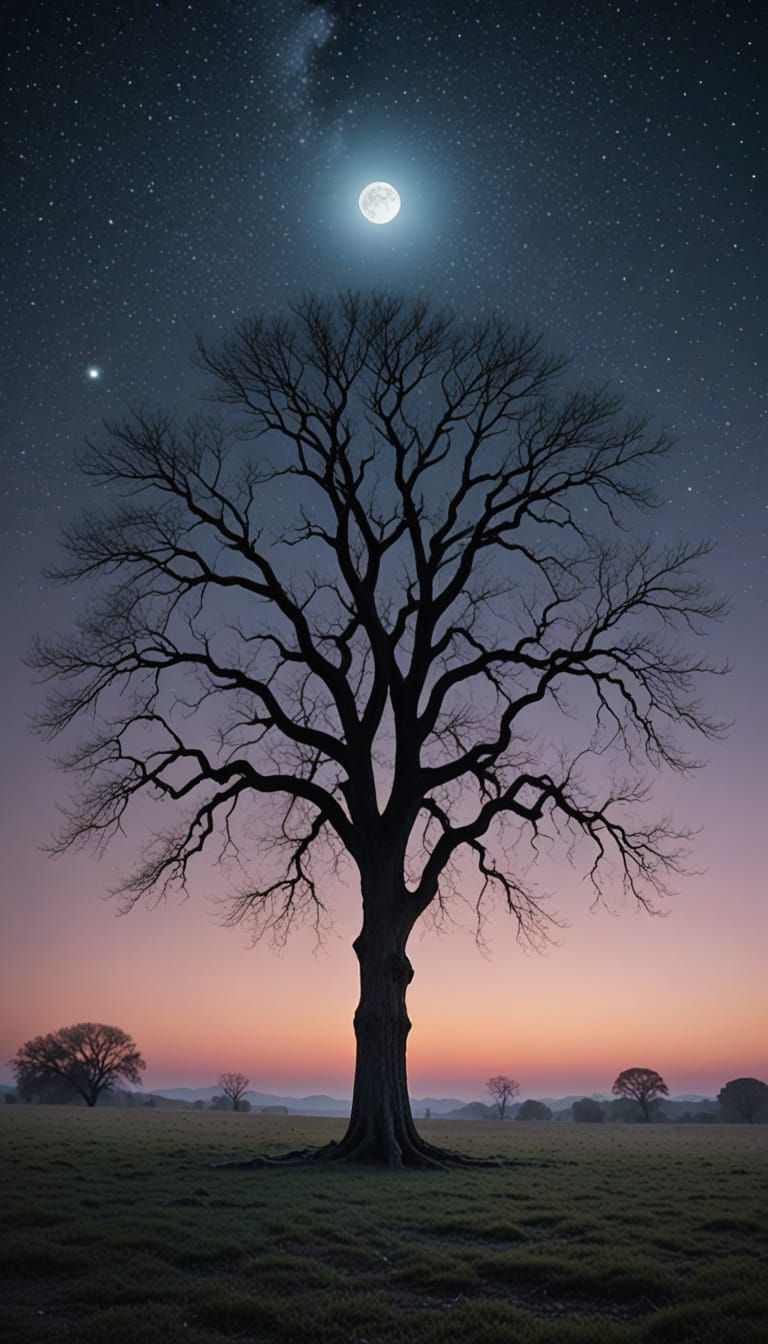 Ethereal Moonlit Forest