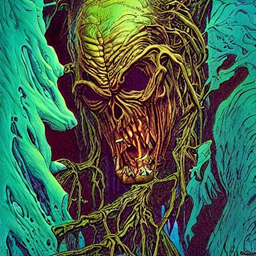 Hyperrealistic Great Old One Inspired by Comic Art