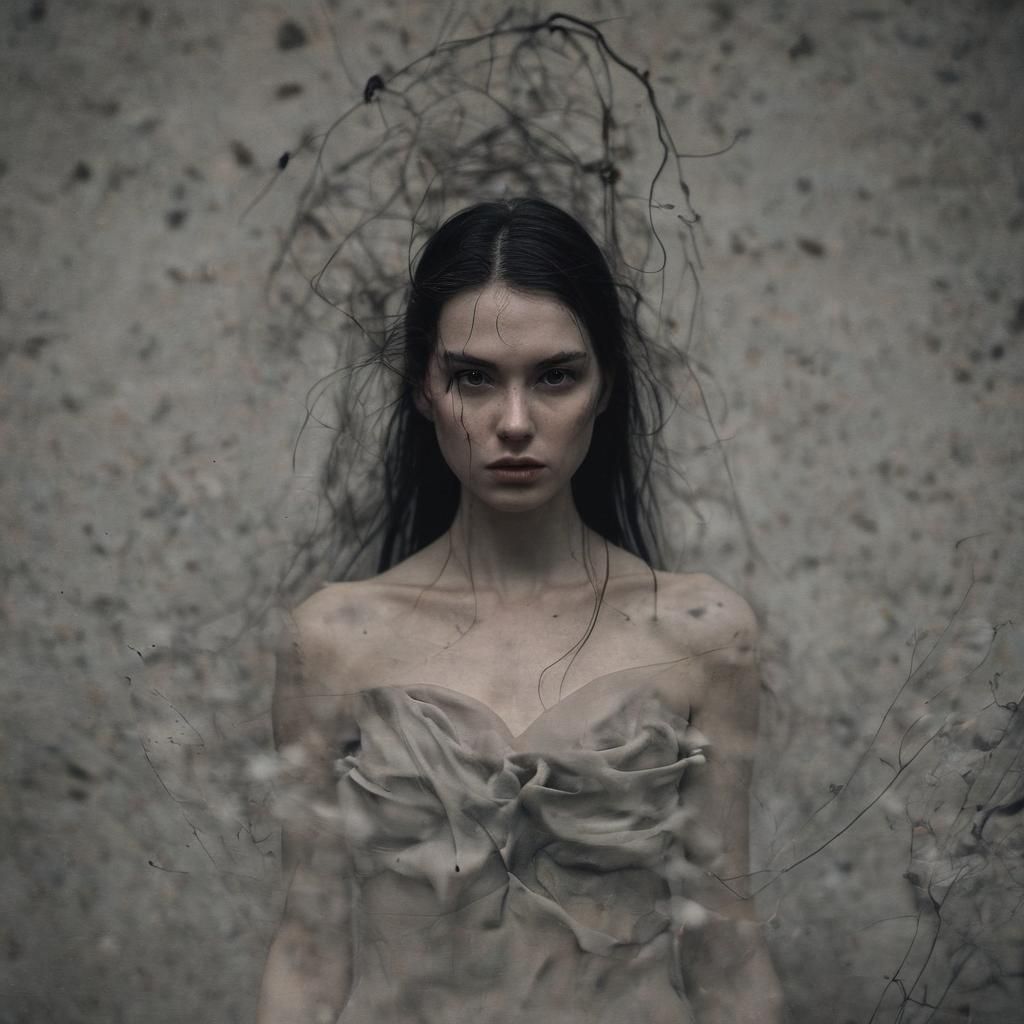 Dramatic Grimdark Portrait in Cinematic Style