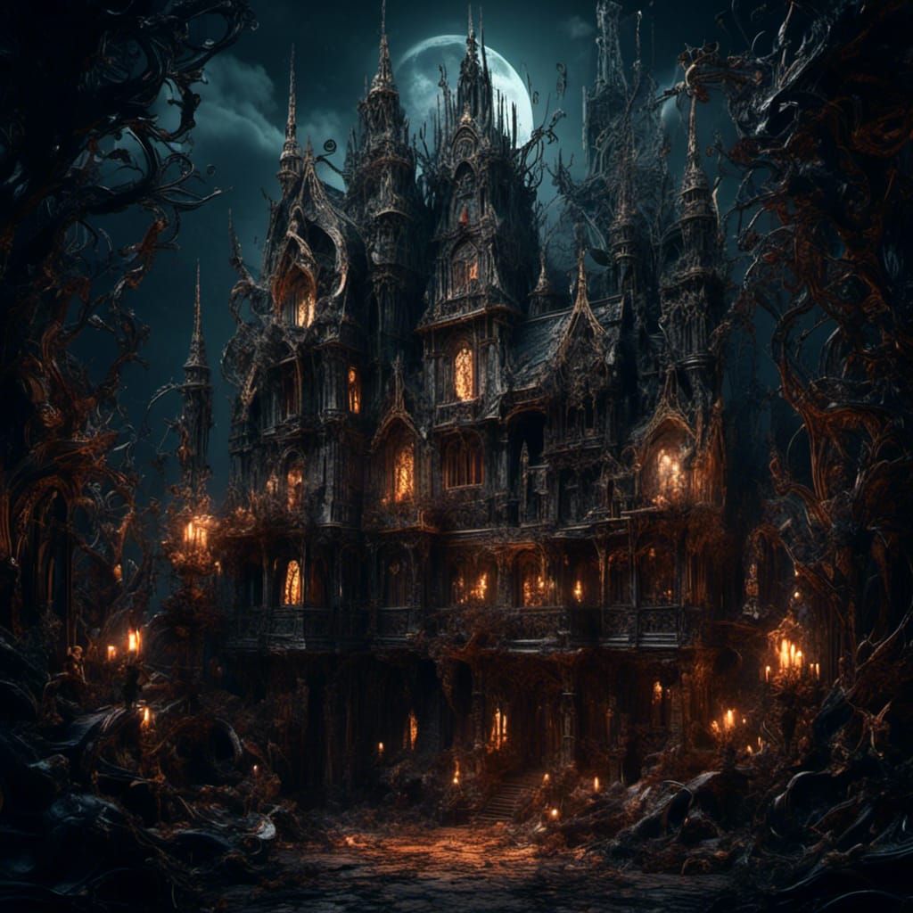 Ethereal Witch in Detailed Matte Painting