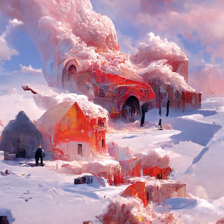 Charming Midwinter Heat Wave Digital Illustration