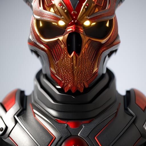 Hooded Skull Rider with Glowing Eyes