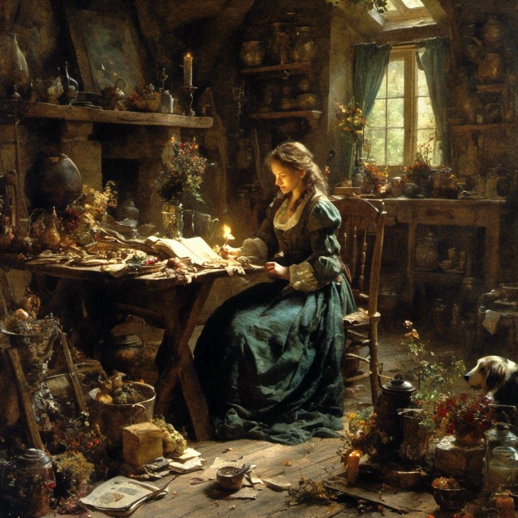 Author's Indoor Fantasy: A Lightly Enchanted Scene