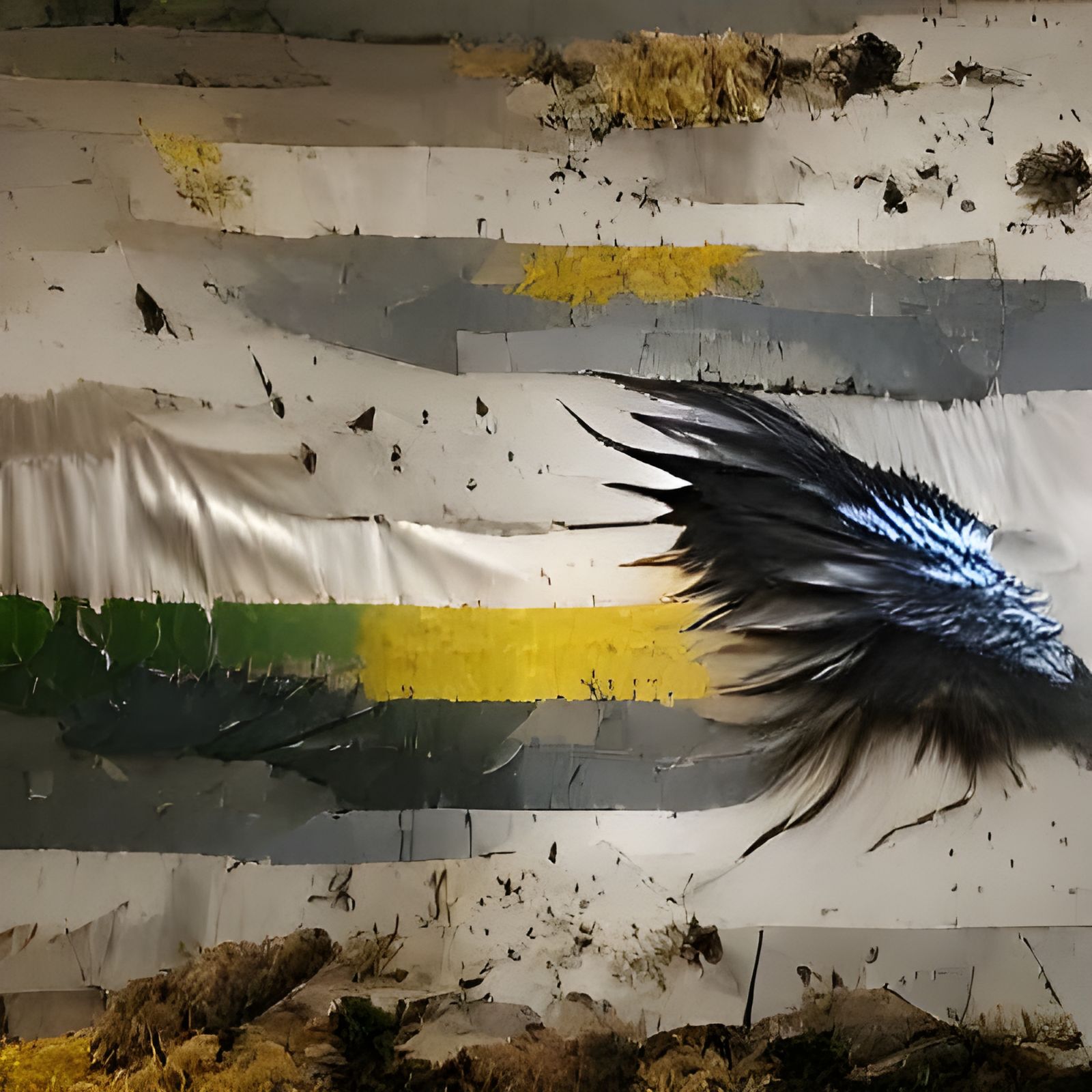 Feather Flag in Post-Apocalyptic Wasteland