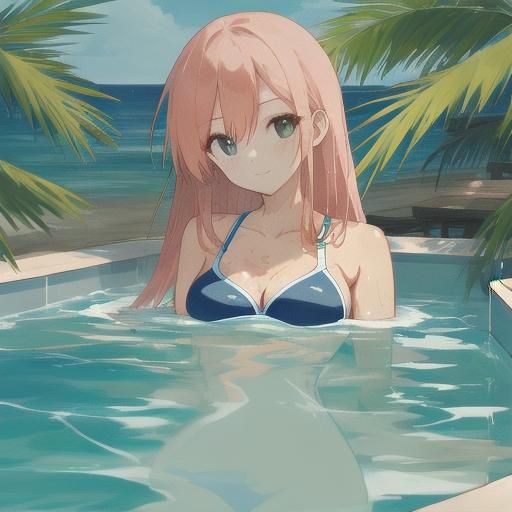 Girl in Bathing Suit