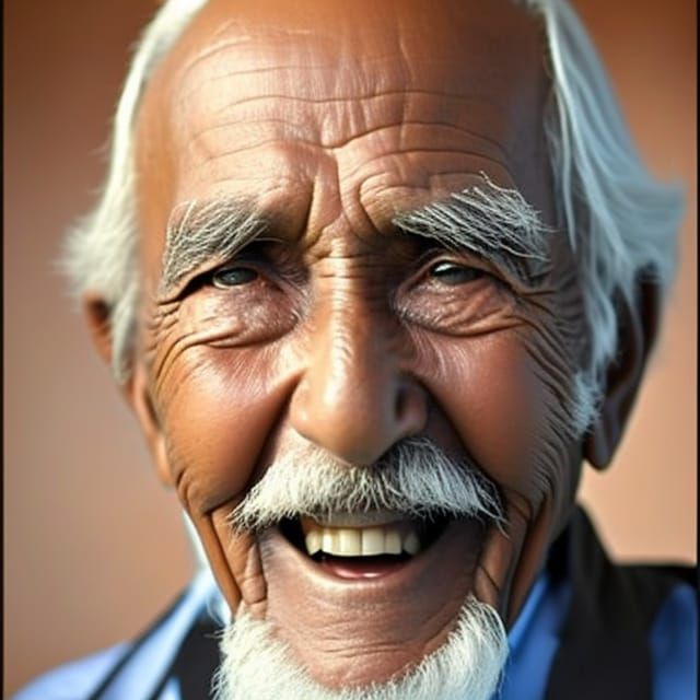portait of old man smile