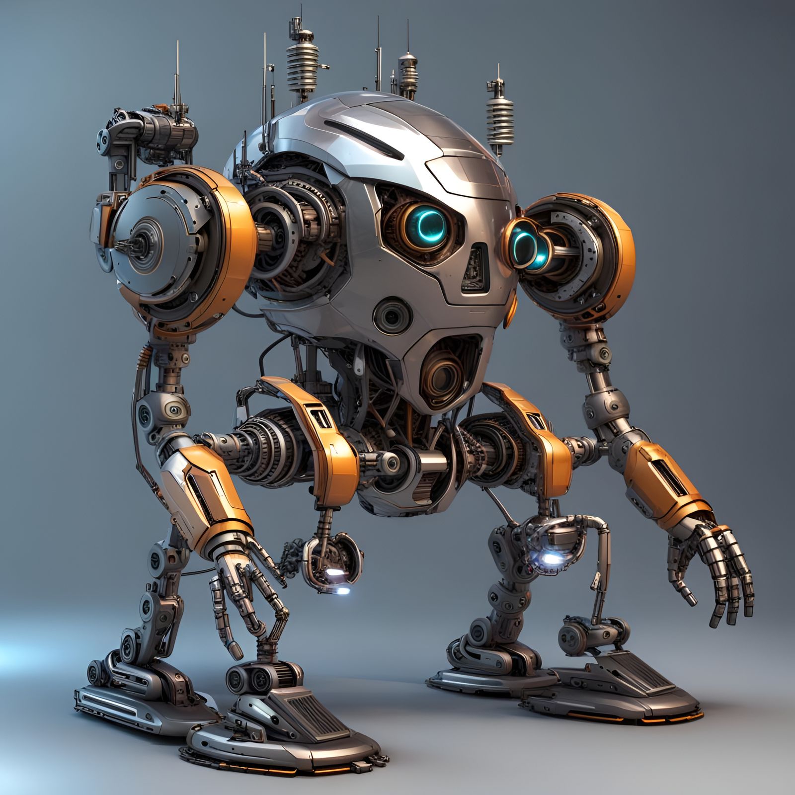 Crazy Sci-Fi Futuristic Robot