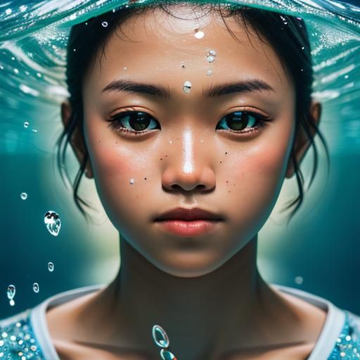 Crystal Clear Water in Professional Photography Style