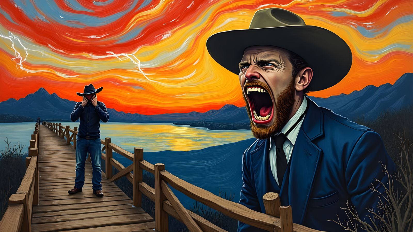 Existential Dread Meets Surreal Chaos in 'The Scream Meets B...