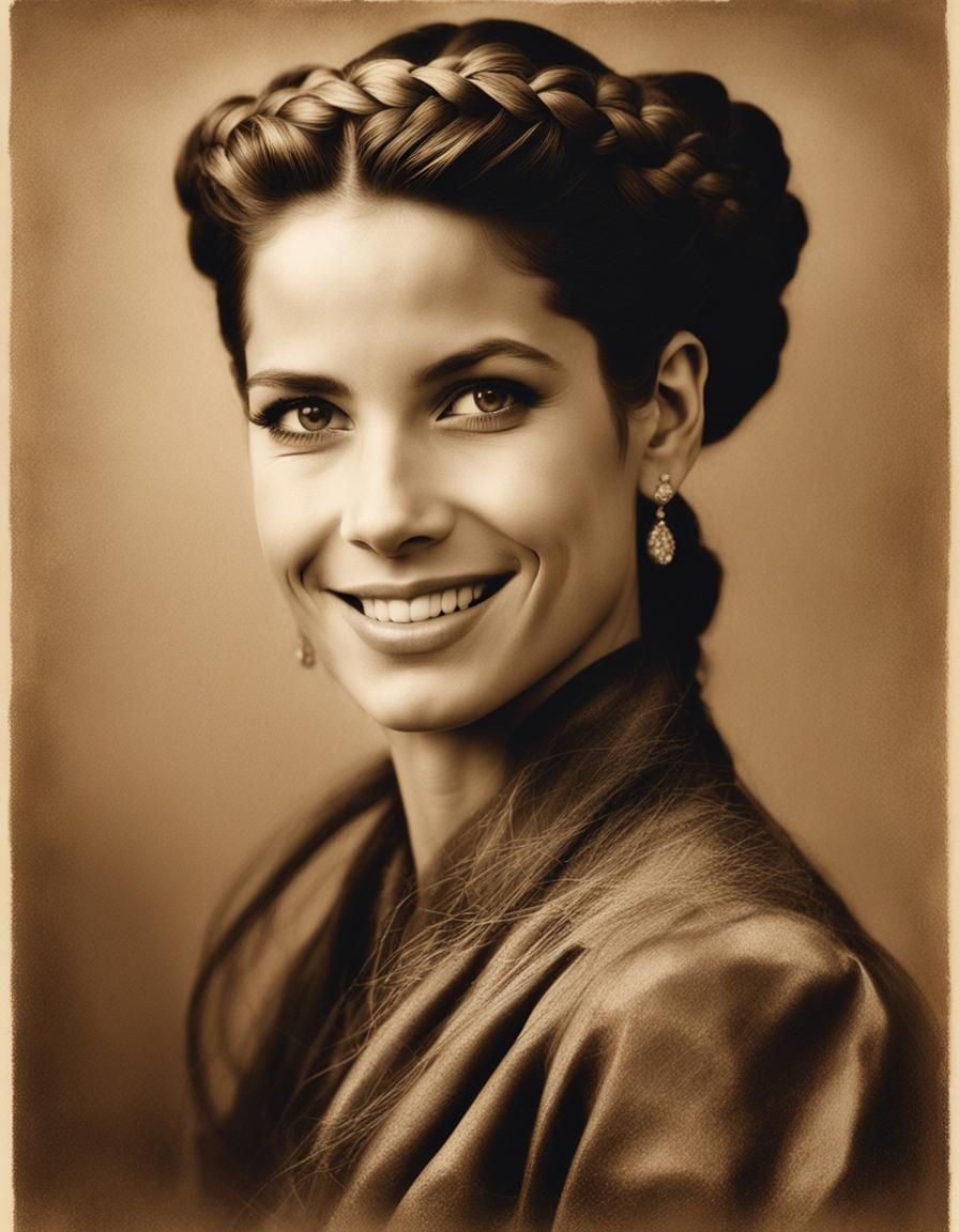 1880s Socialite Portrait in Platinum Palladium Style