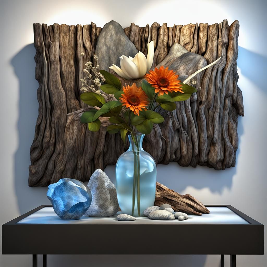 Textural 3D Still Life in Graffiti Art Style