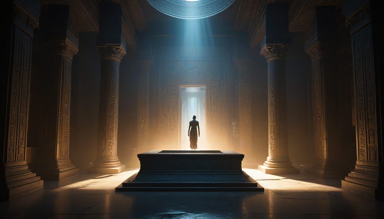 Ancient Resurrection Chamber Unveils a Powerful Figure