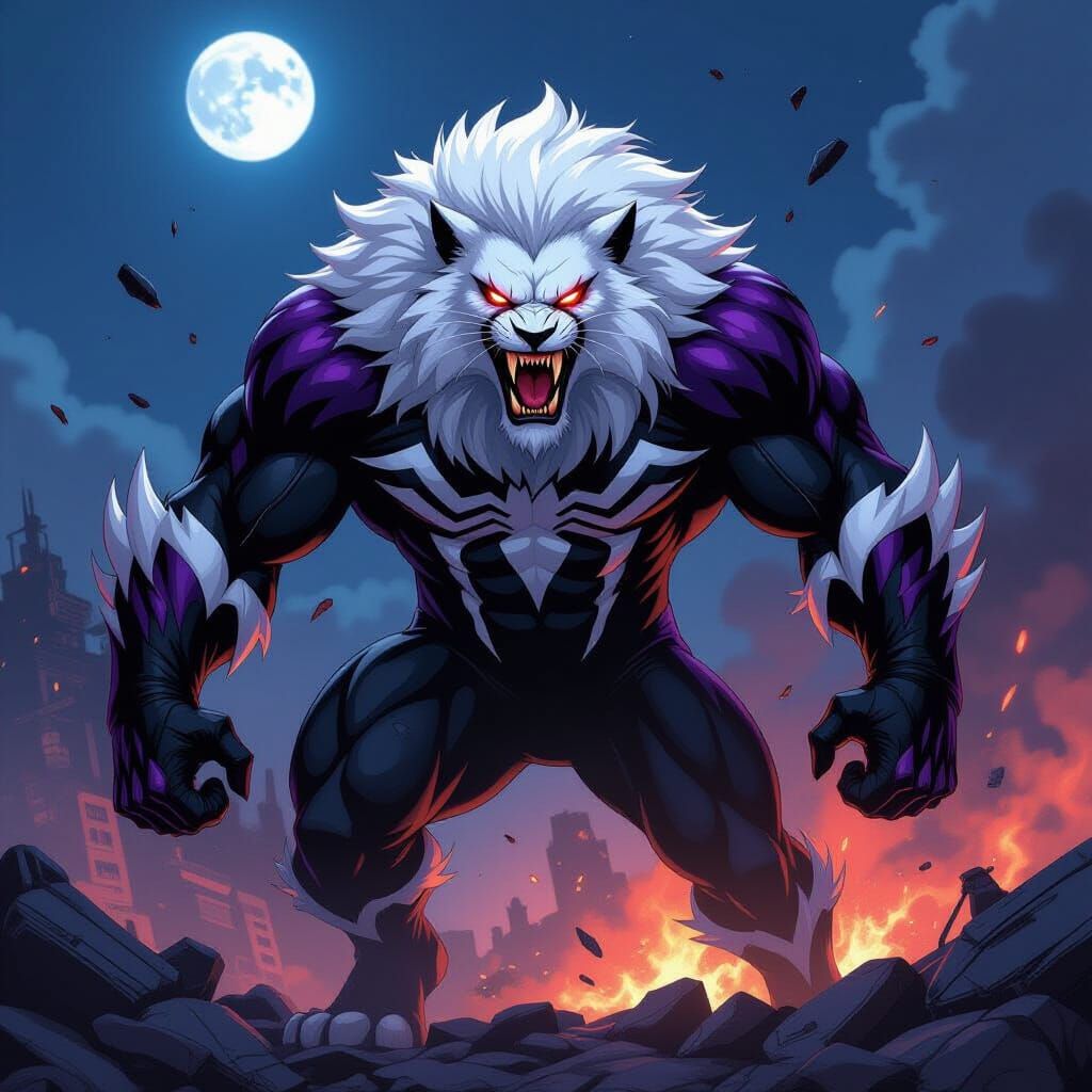 Venom Symbiote Fuses with Battle Beast