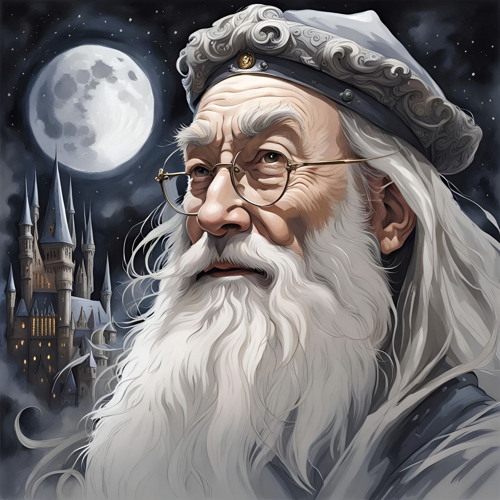 Ornate Portrait of Albus Dumbledore