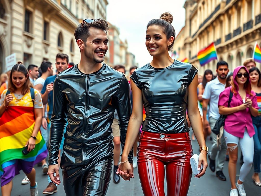 The reason for visiting Warszawa was to join the Pride parad...