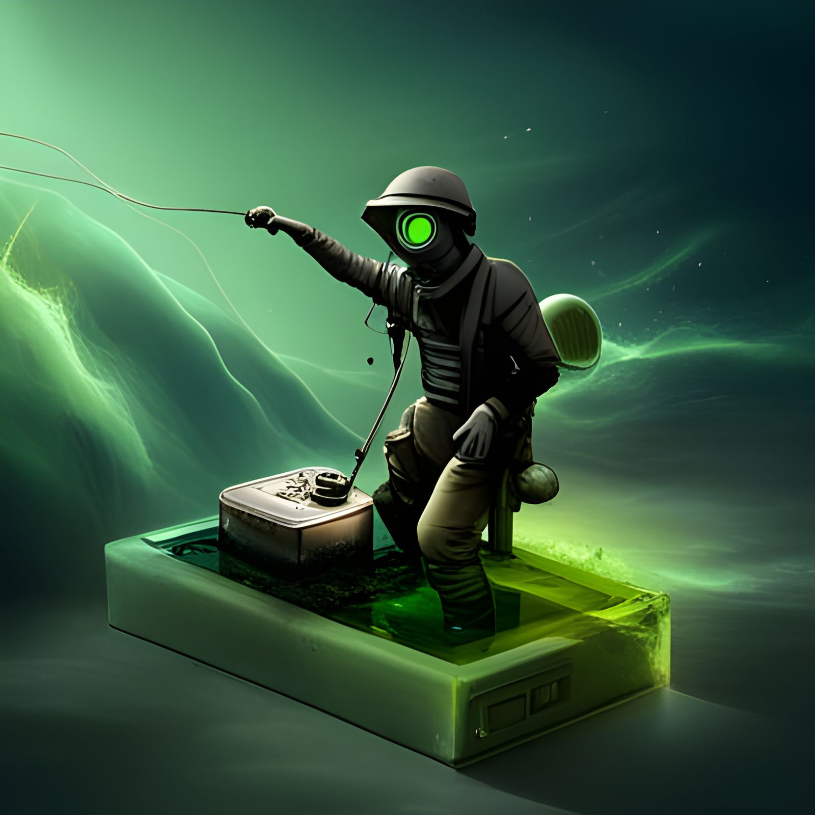 Mechanical Fisherman in Acidic Battery Landscape