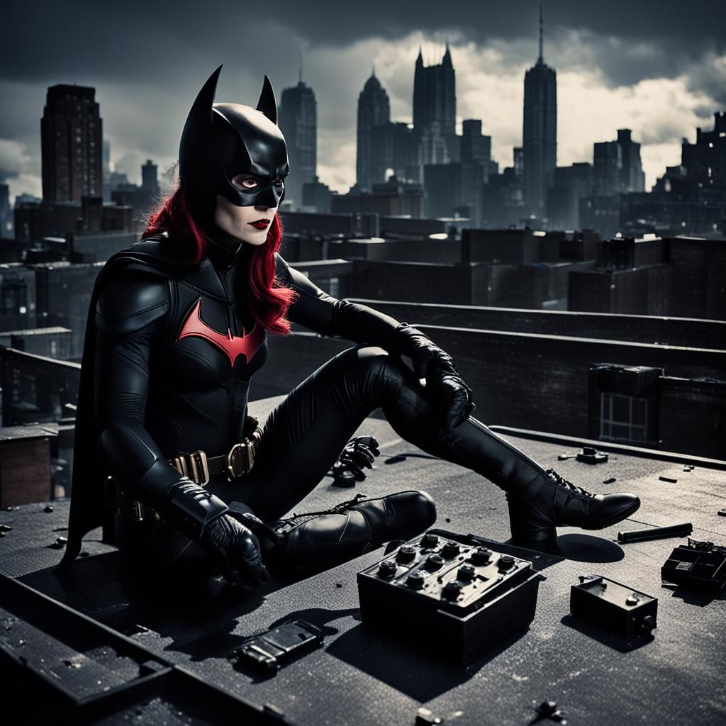 Batwoman Crime Scene: Dark Cinematic Film Still