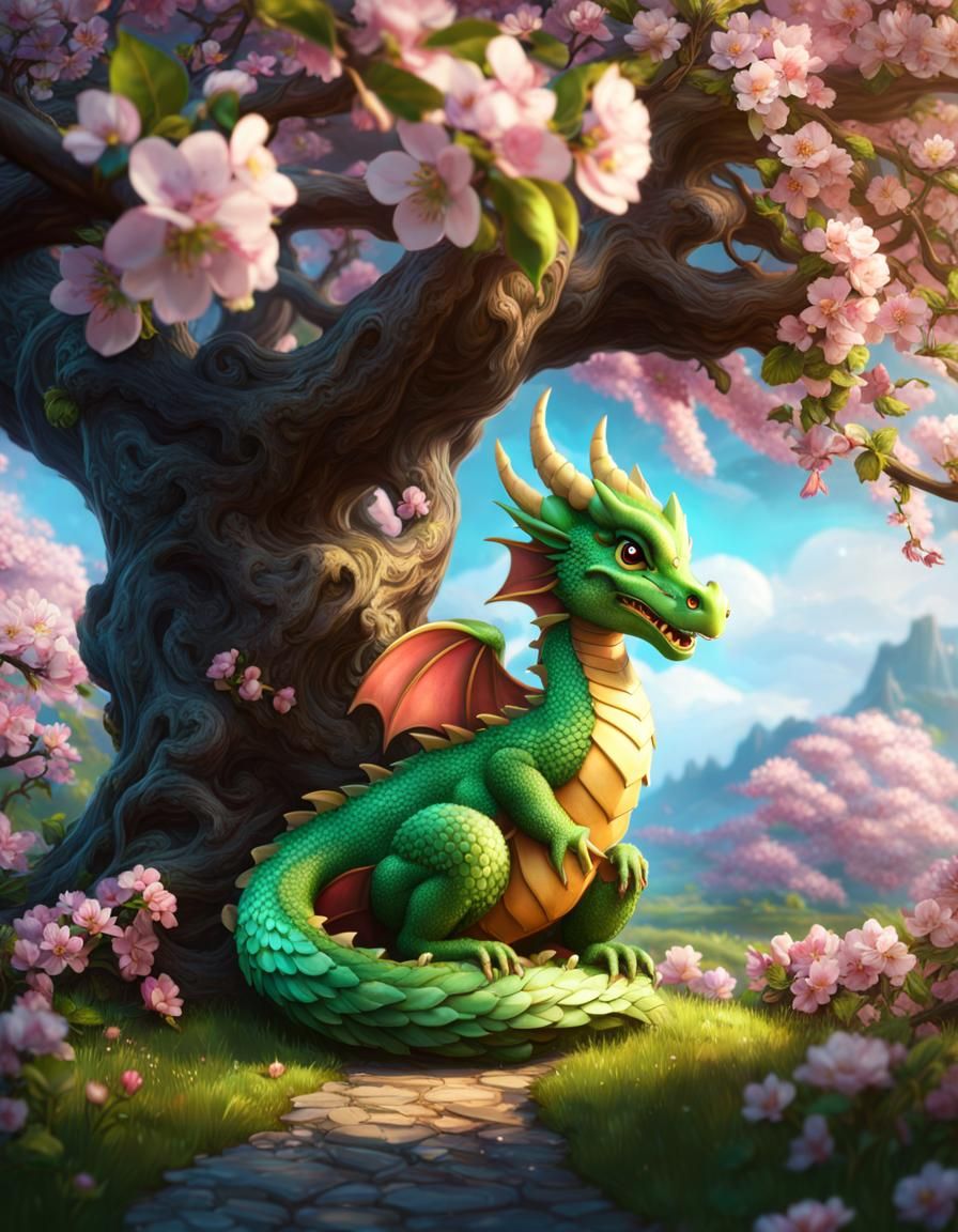 Apple blossom dragon