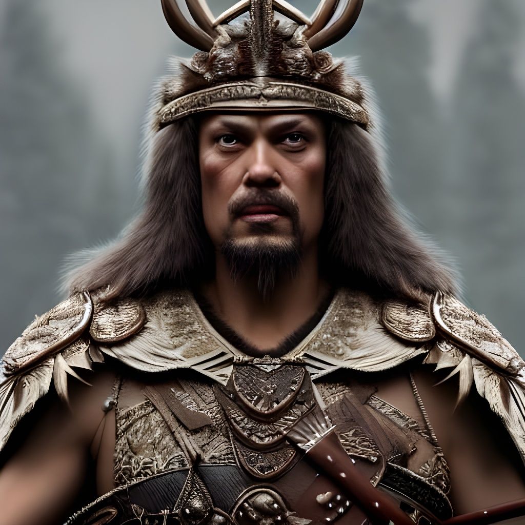 Attila the Hun in Sears Studio Portrait