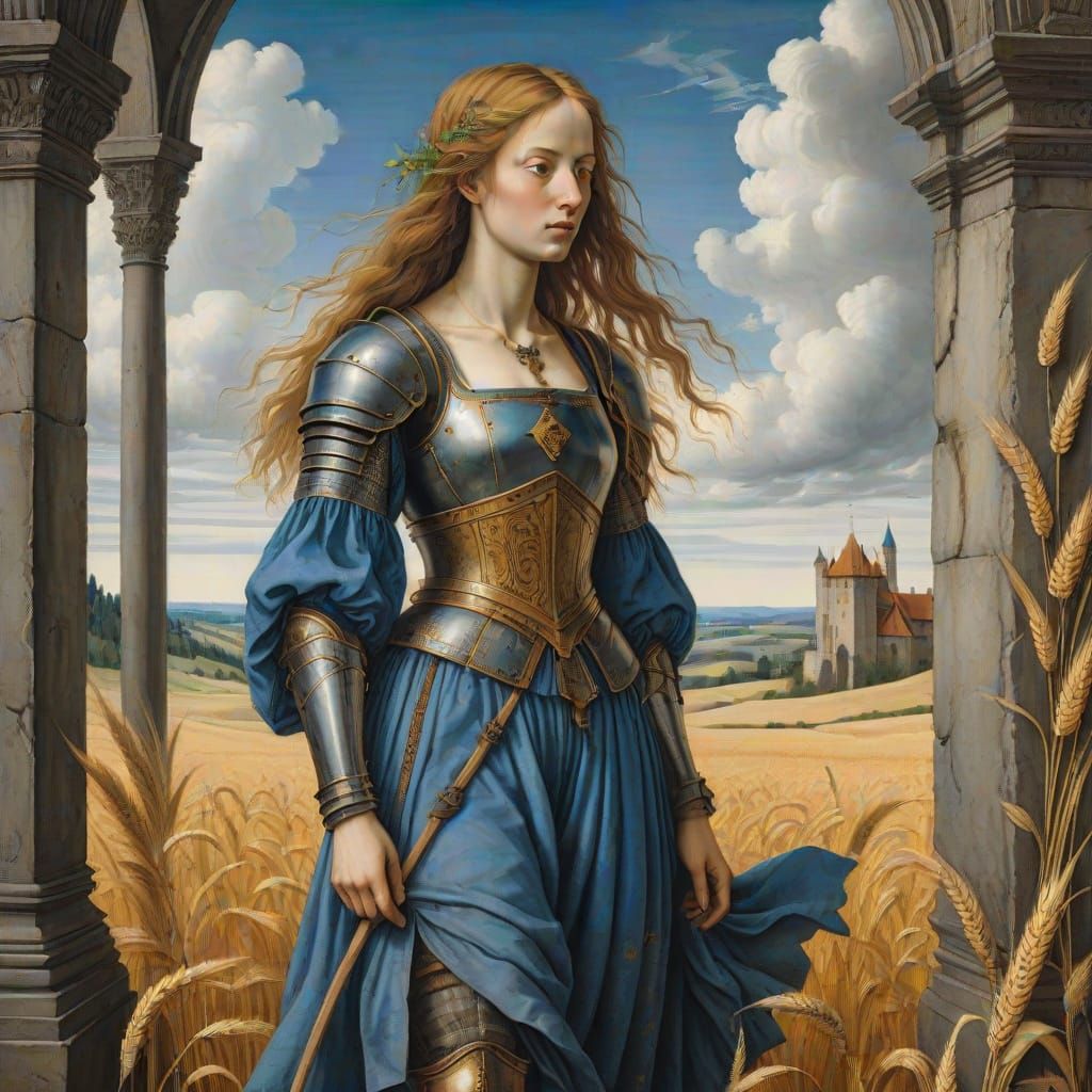 Girl Creates Hyperdetailed Medieval Scene on Knight's Shield...