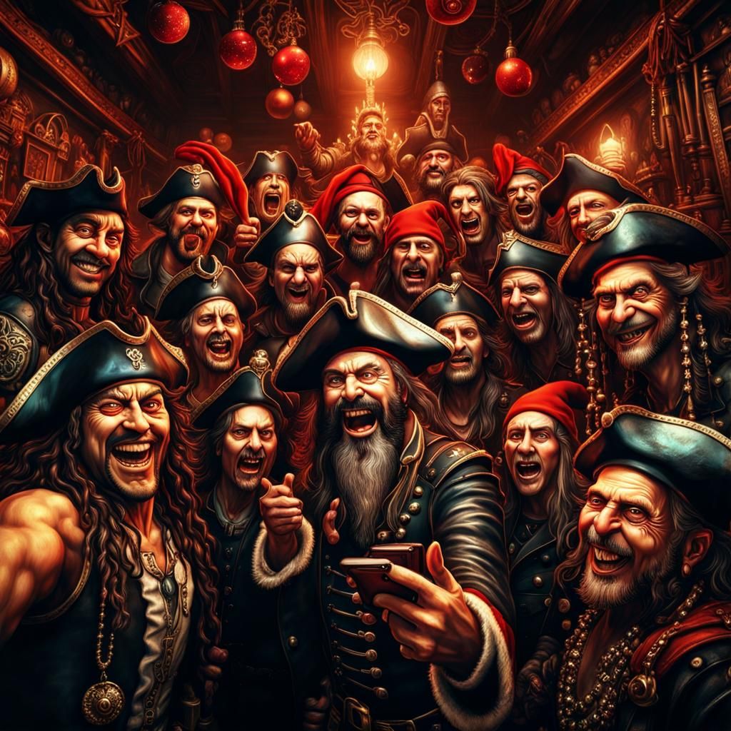 Psychedelic Pirate Punks Celebrate Christmas in Hell