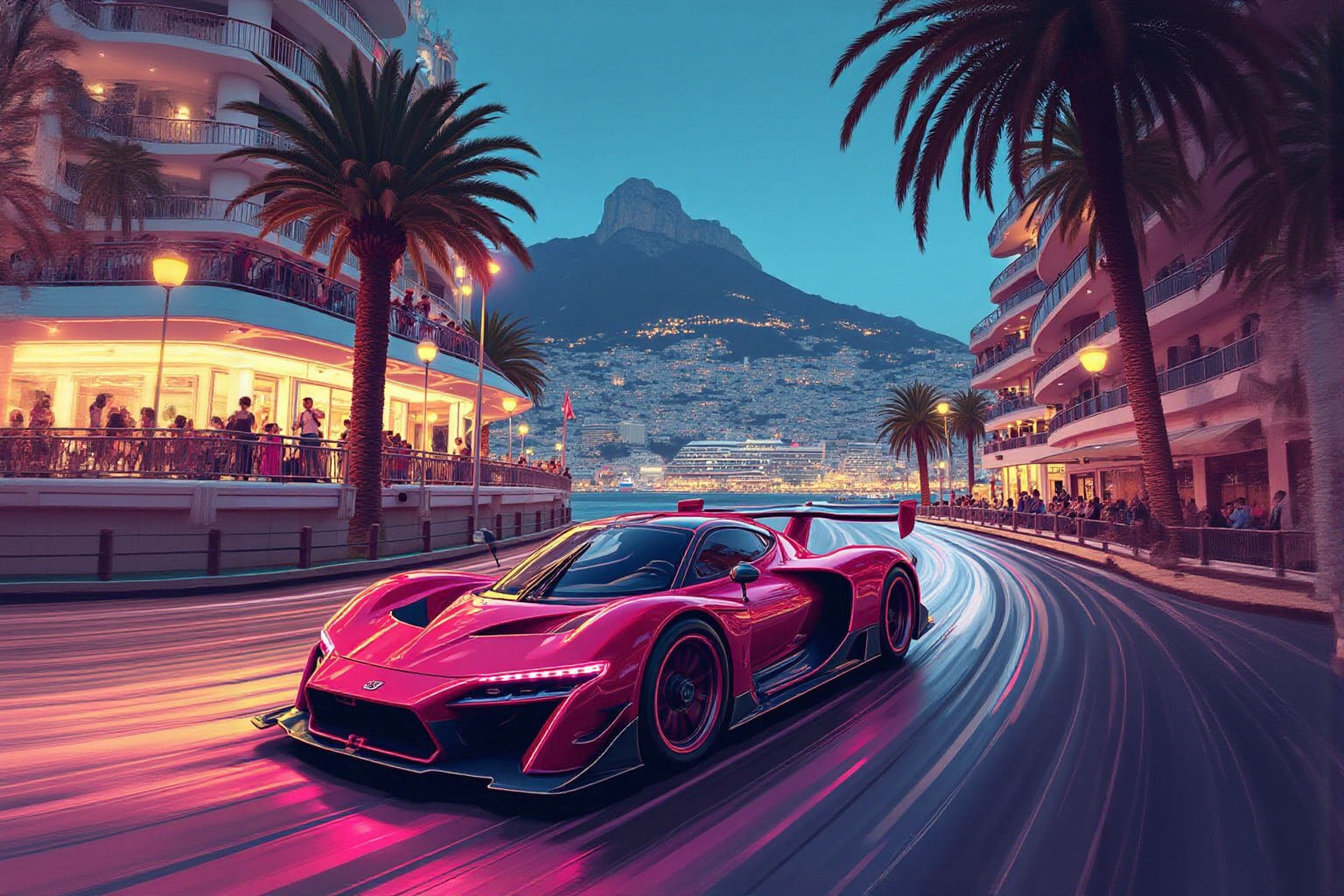 Brabham BT62 Races Monaco in Dynamic Poster