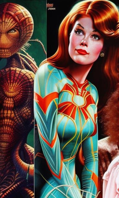 Mary Jane Watson in Mixed Artistic Styles