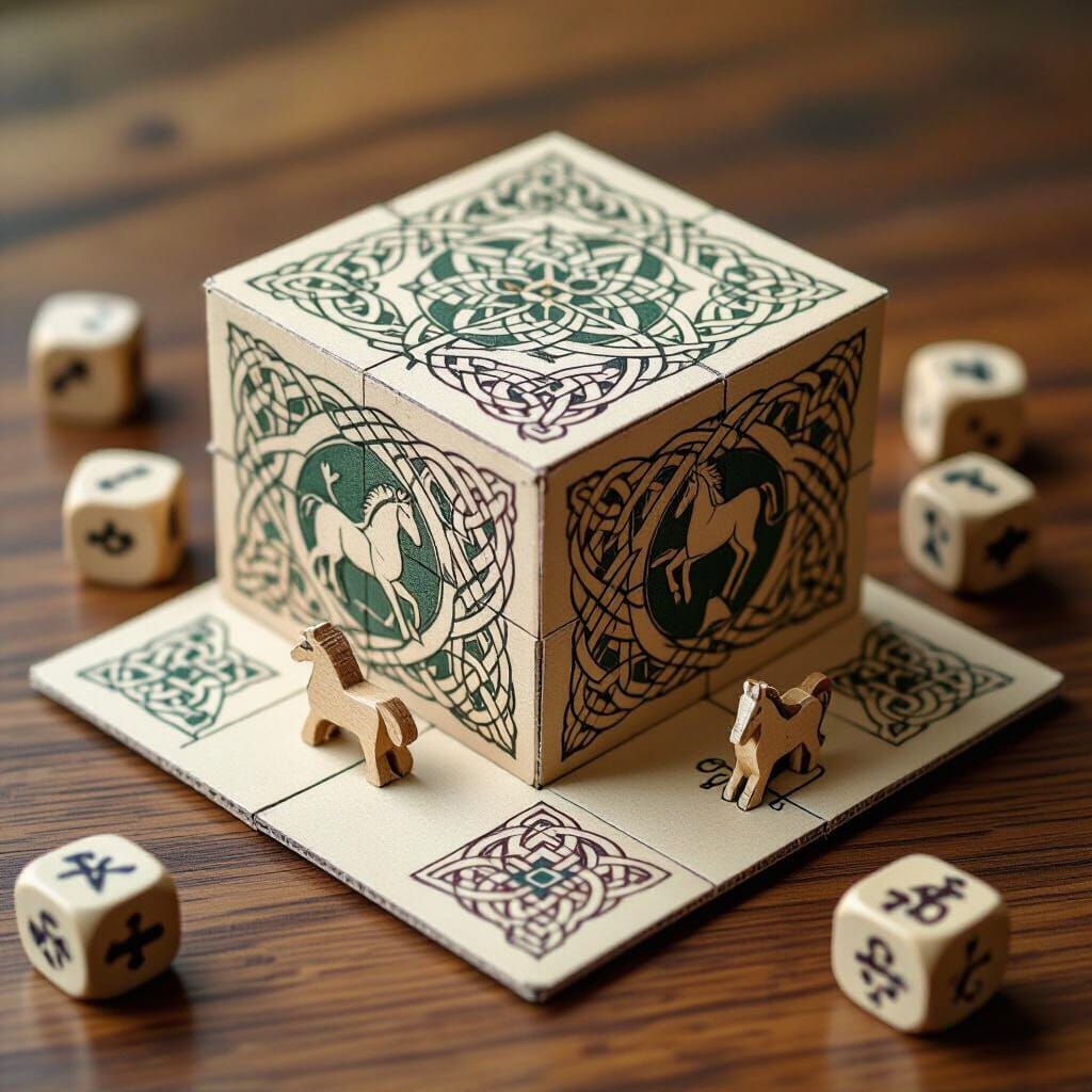Celtic Board Game Design with Polyhedral Elements