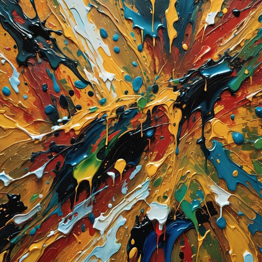 Computer Awakens: Neo-Expressionist Oil Painting