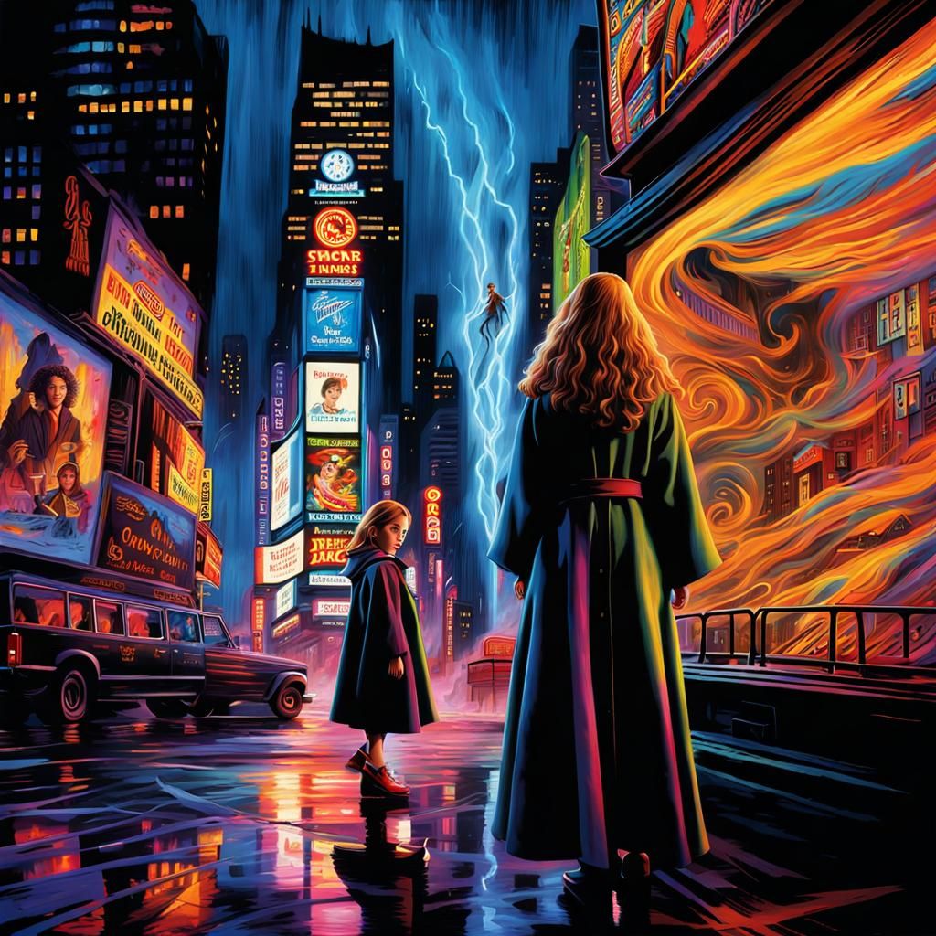 Hermione Granger Fixes Time in Times Square