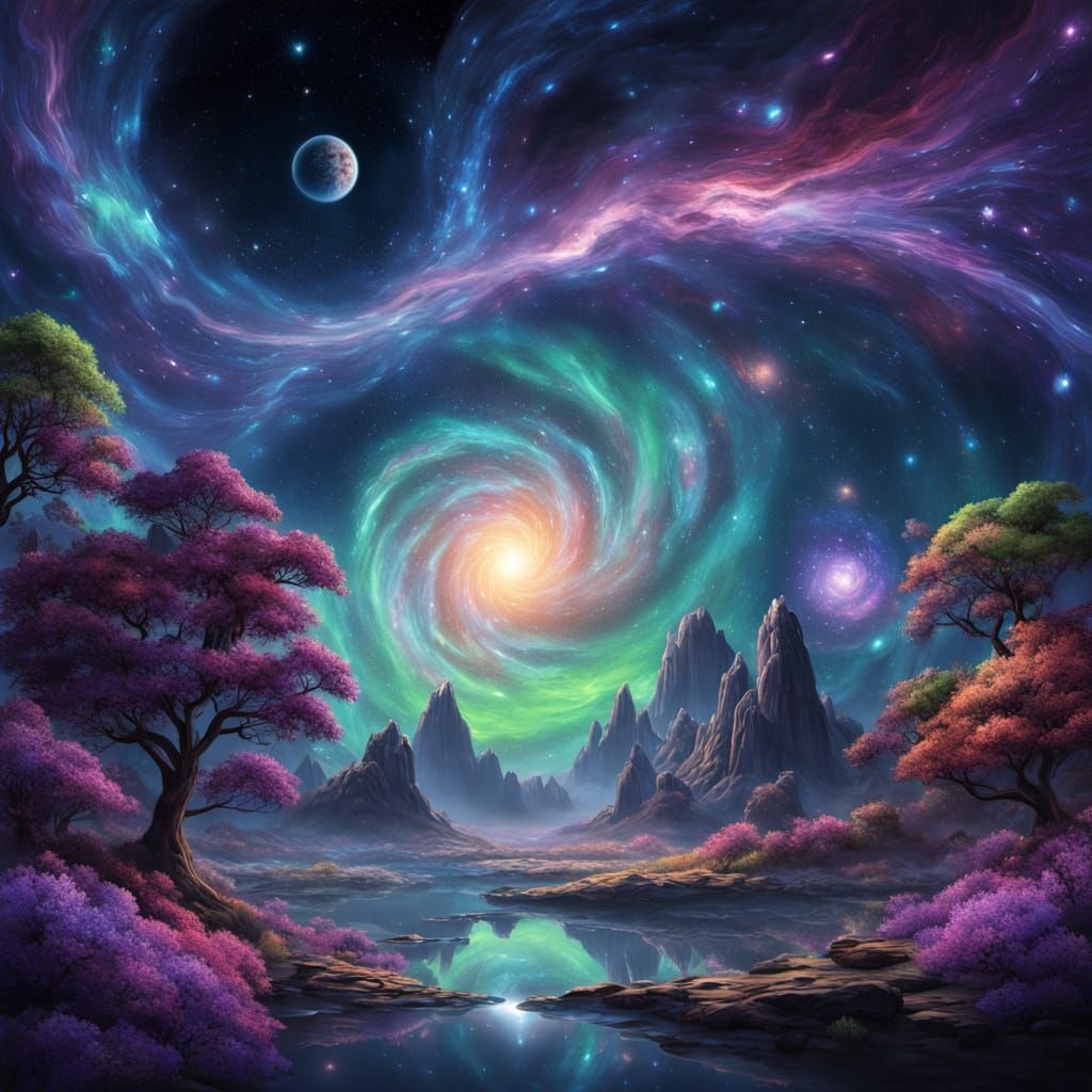 Cosmic Astral Wonder in Vibrant Colors
