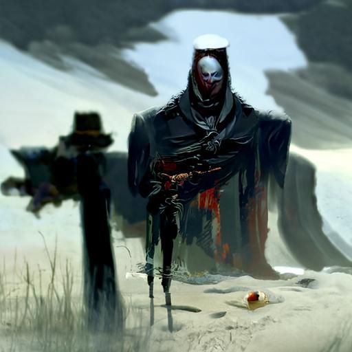 Sinister Desert Dessert Landscape by Rutkowski Style