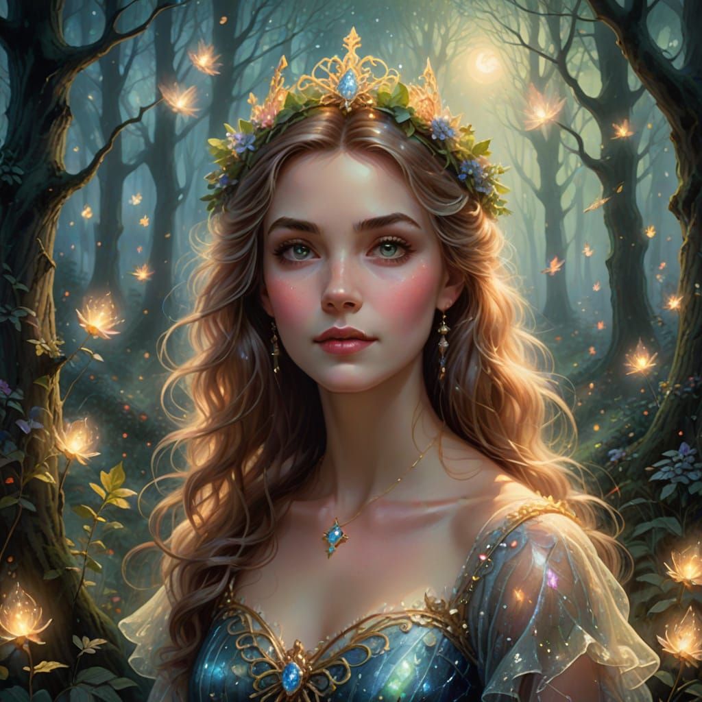 Glenda the Good Witch in Misty Forest