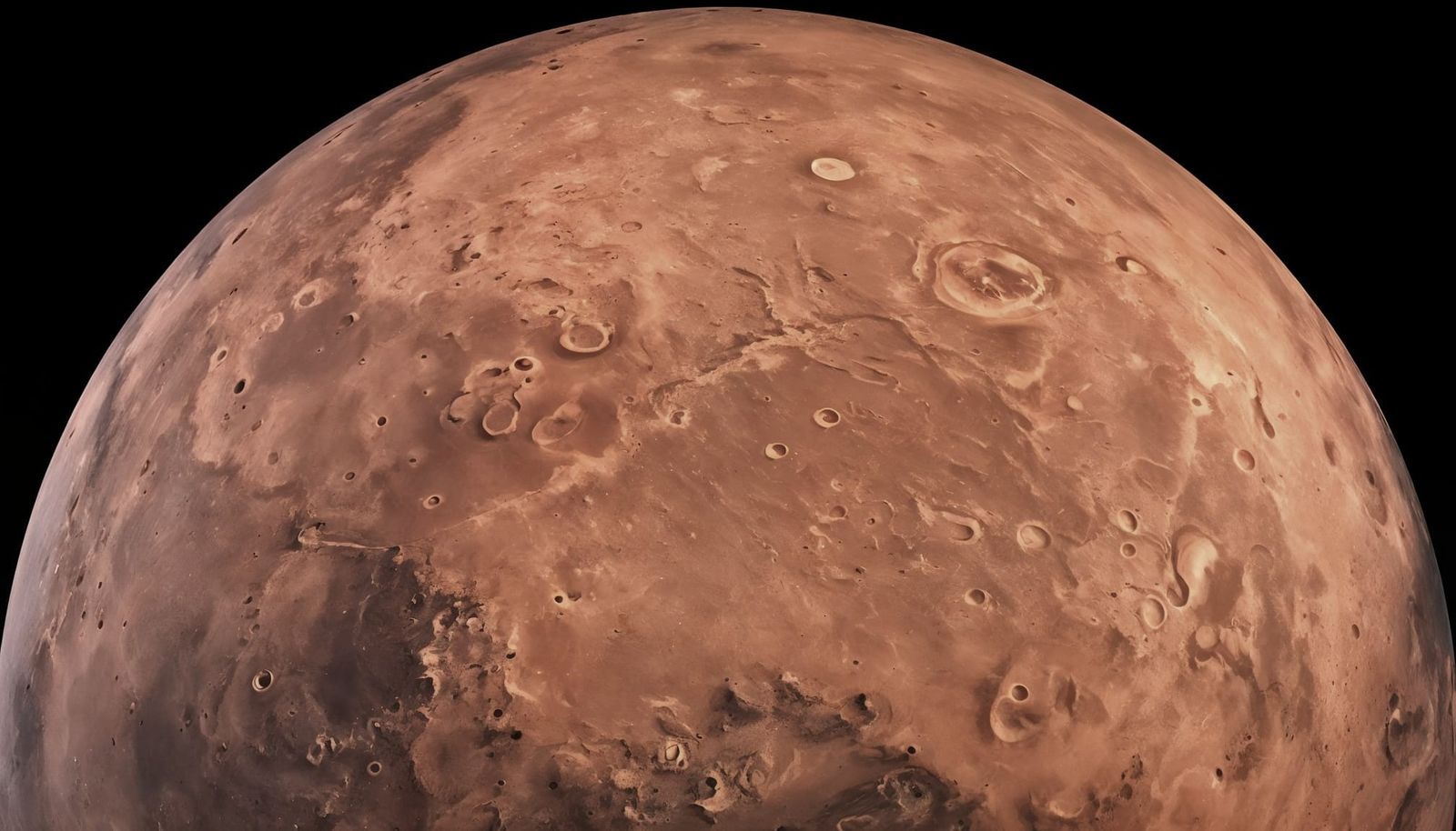 Dramatic Mars Orbit View in Cinematic Style