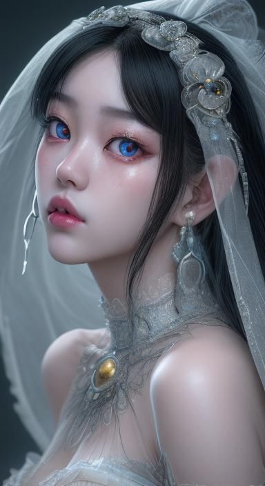 Korean ulzzang,huge lips, beautiful eyes, 8k resolution concept art