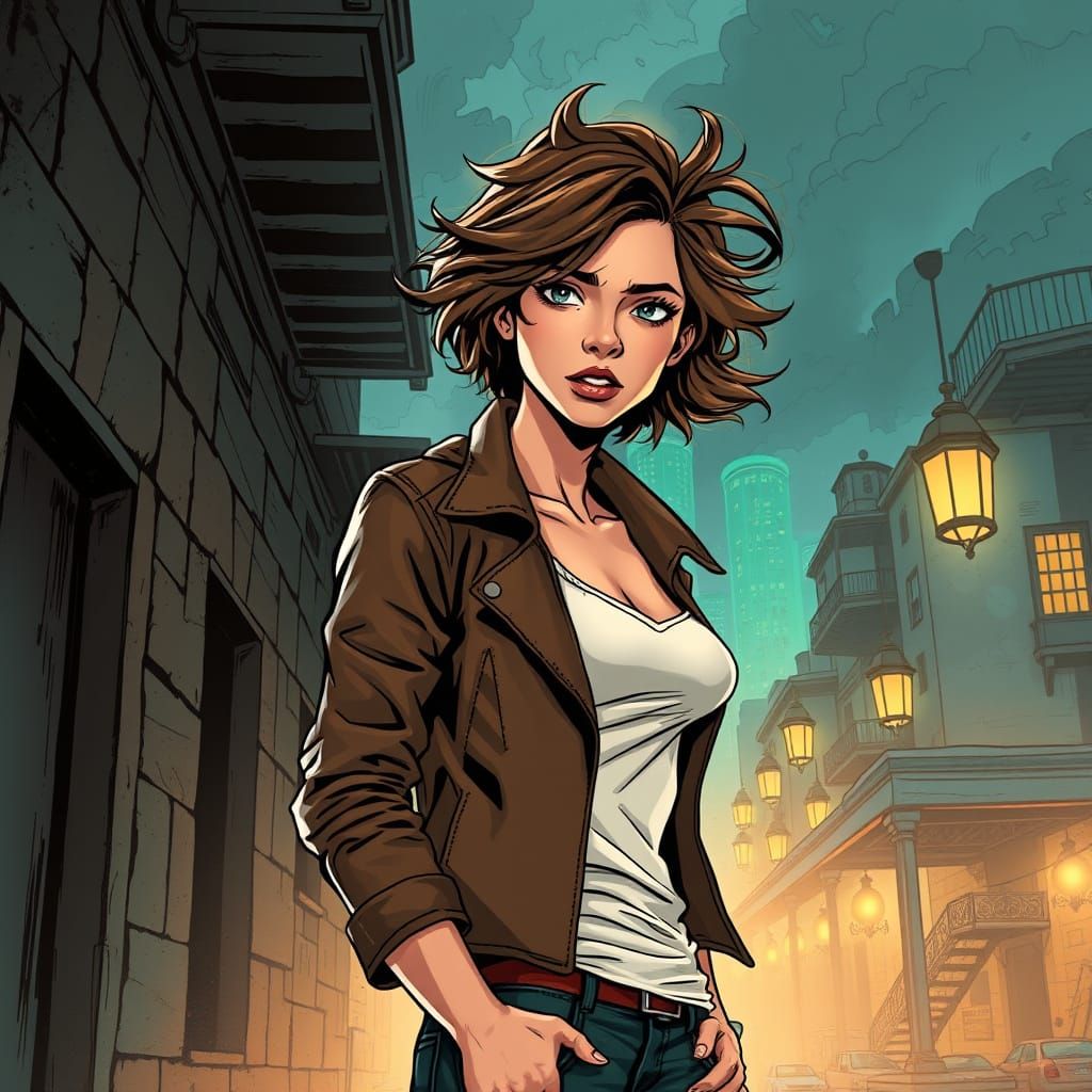 Southern Belle Rogue Stands Tall in Gritty New Orleans Alley...