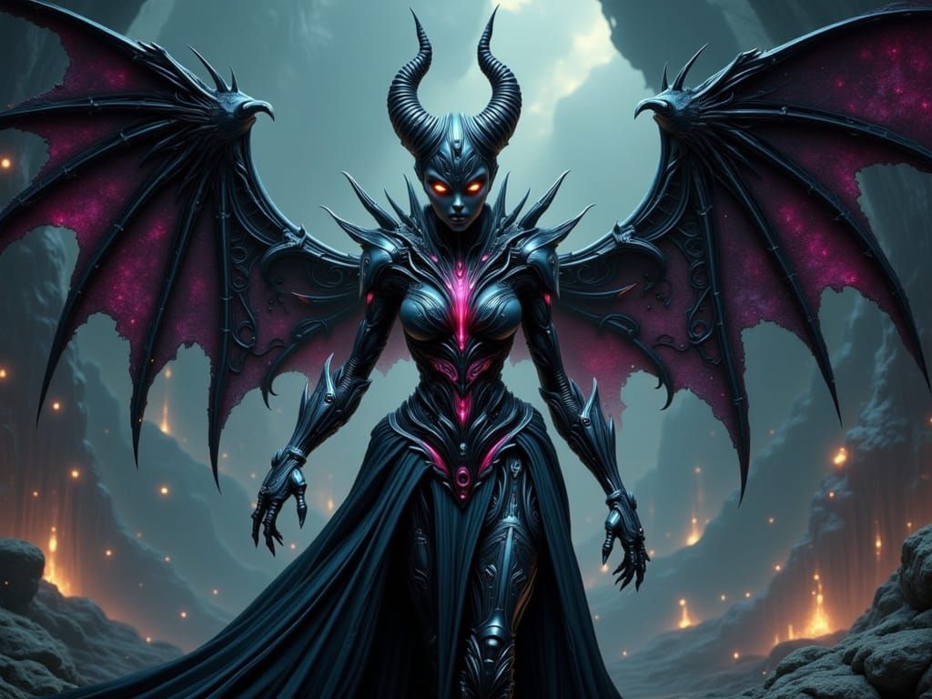 Mecha Maleficent: Cyborg Sorceress in Dark Realm