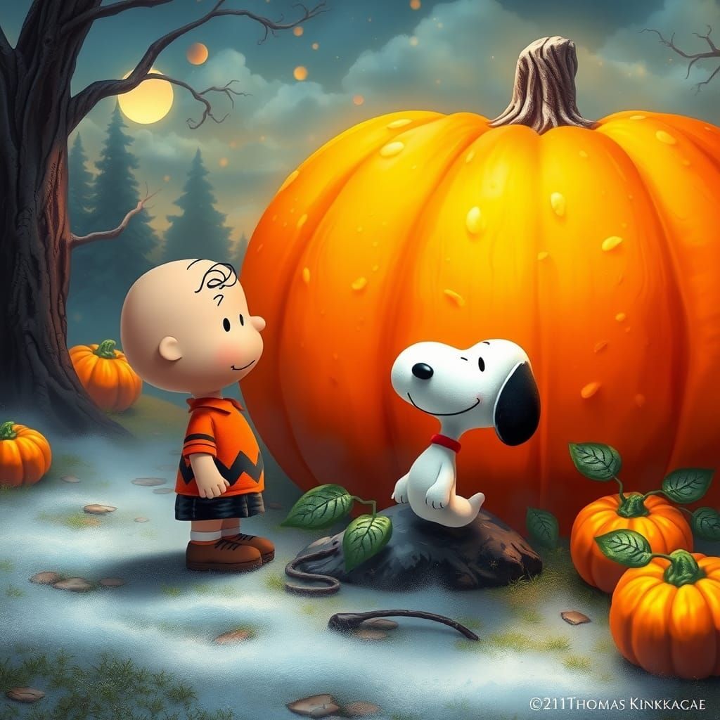 Charlie Brown, Snoopy and Great Pumpkin in 3D