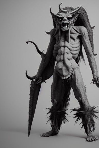 Belphegor: Demon of Sloth in Hyperrealistic Detail