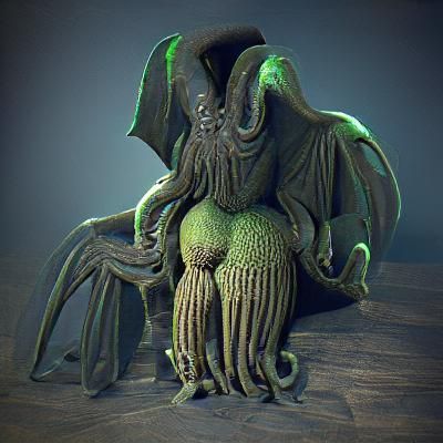 Stylized Cthulhu VRay Render