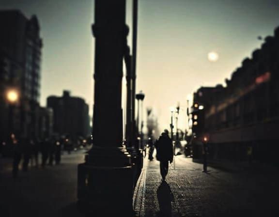 Street Photography: People in Neon City Lights