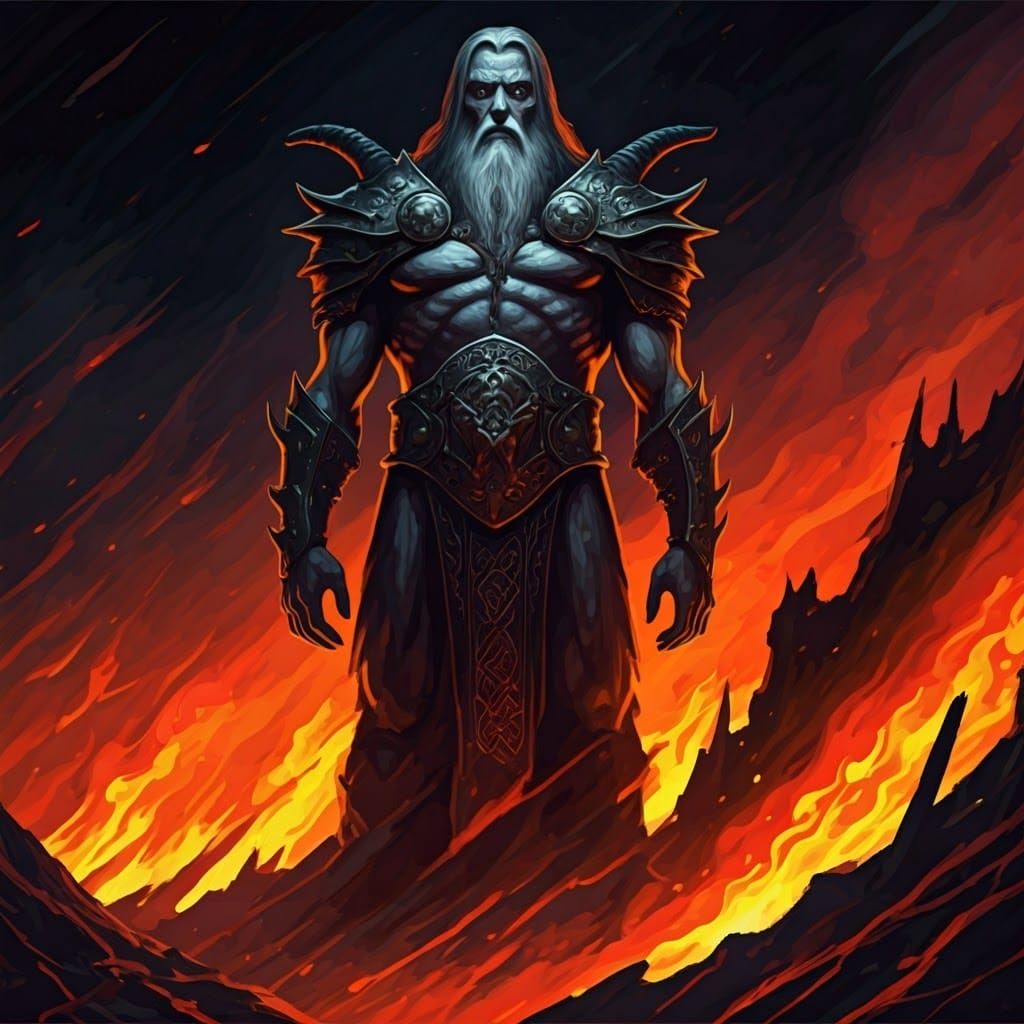 God of Chaos in Celtic-Inspired Art