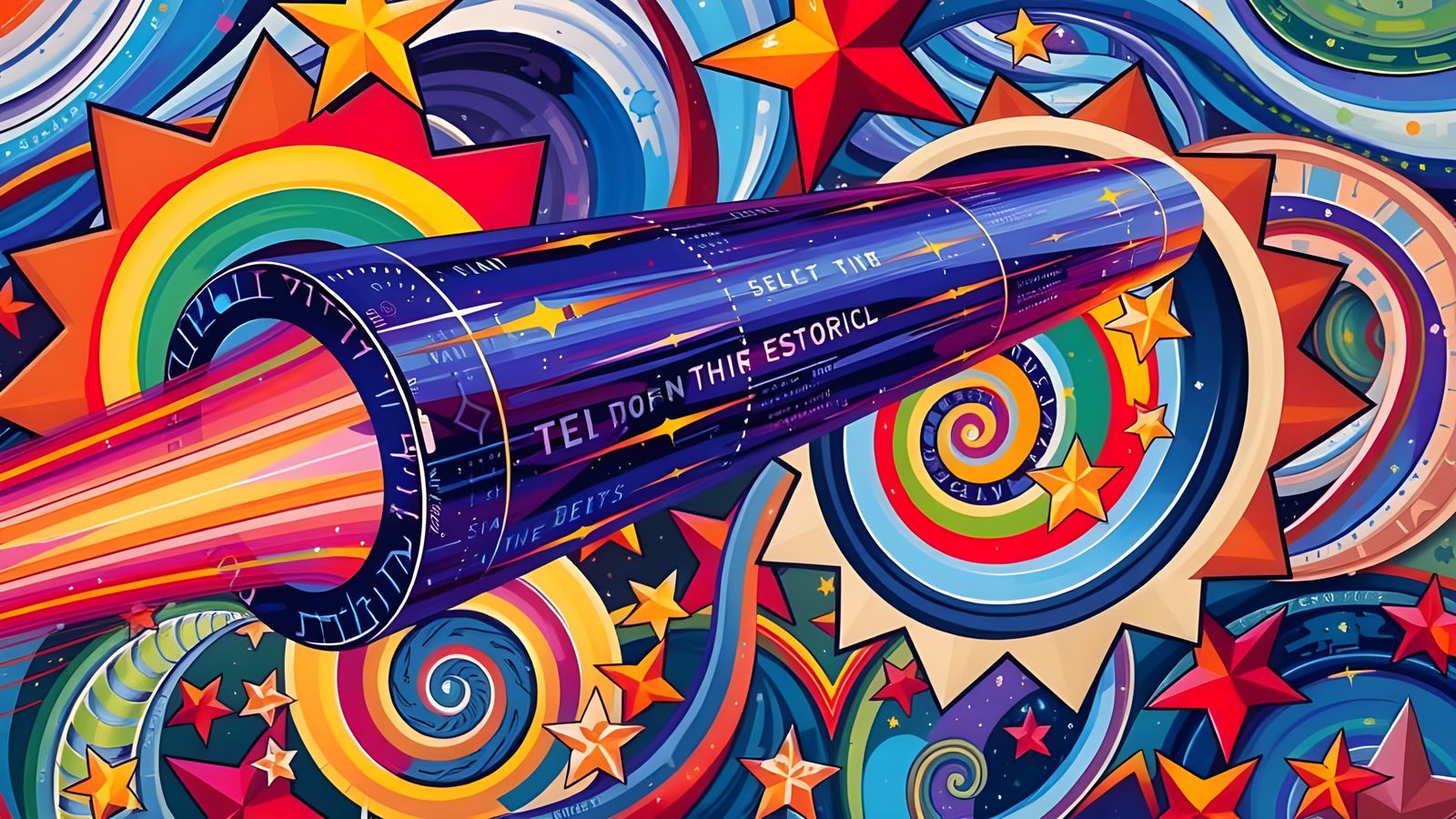 High-Velocity Cylinder with Plasma Exhaust and Mirrored Vort...