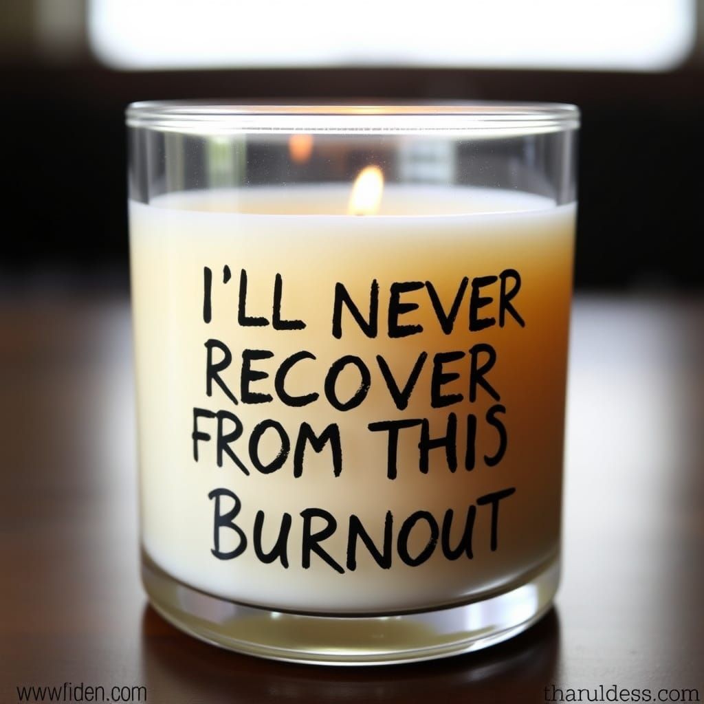 Melancholic Candle in Burnout